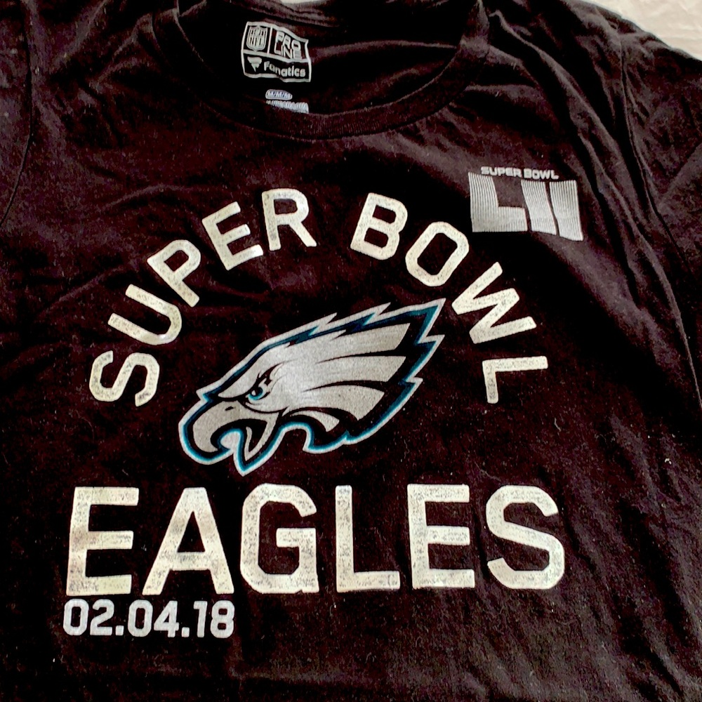 Eagles Super Bowl shirt silver letters